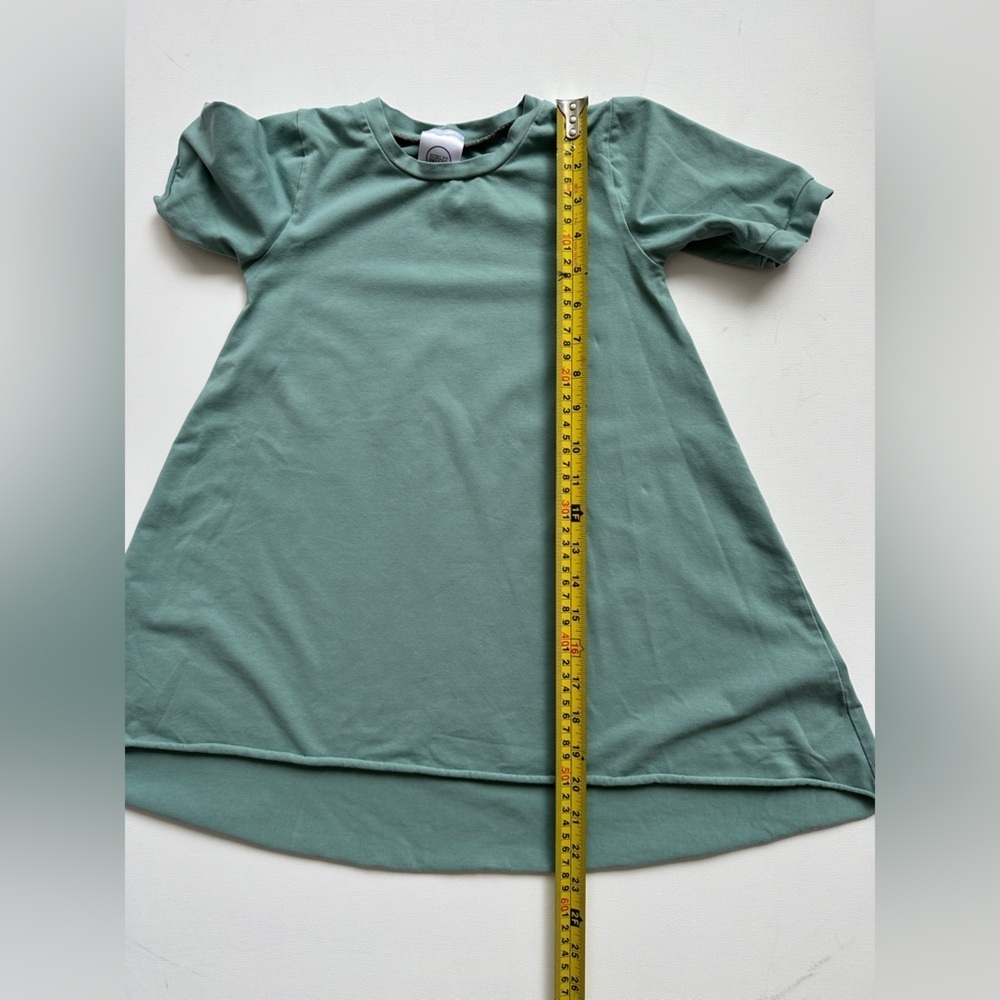 Sunlit Valley - Shirt Sleeve - T-Shirt Dresses - Green/Pink Size 5-6T - Picture 5 of 7